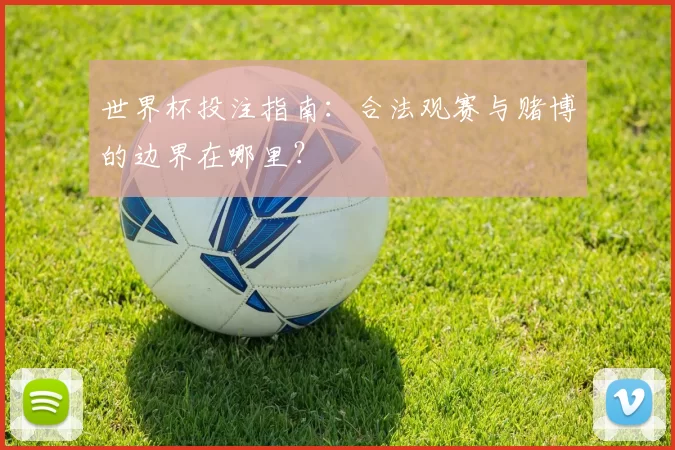 世界杯投注指南：合法观赛与赌博的边界在哪里？