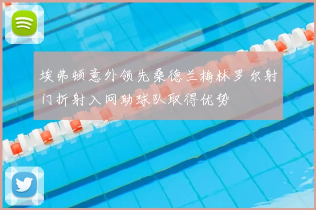埃弗顿意外领先桑德兰梅林罗尔射门折射入网助球队取得优势